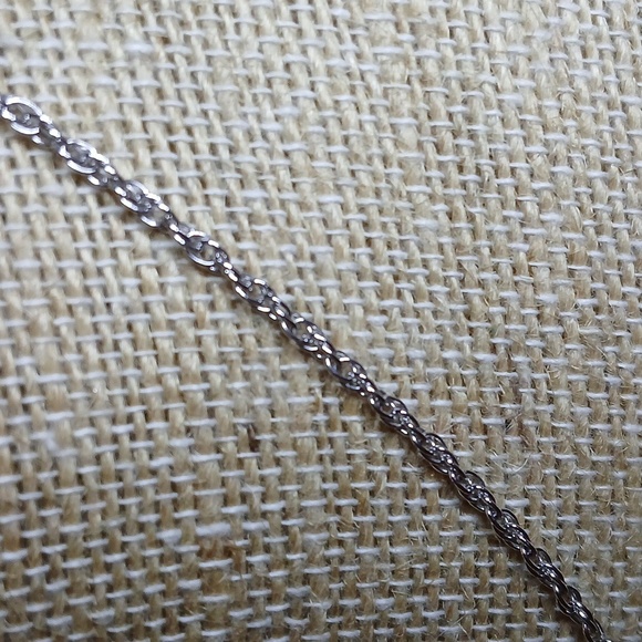 Vintage Amlee Sterling Silver Necklace CZs - Picture 7 of 10